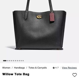 Coach Willow tote purse